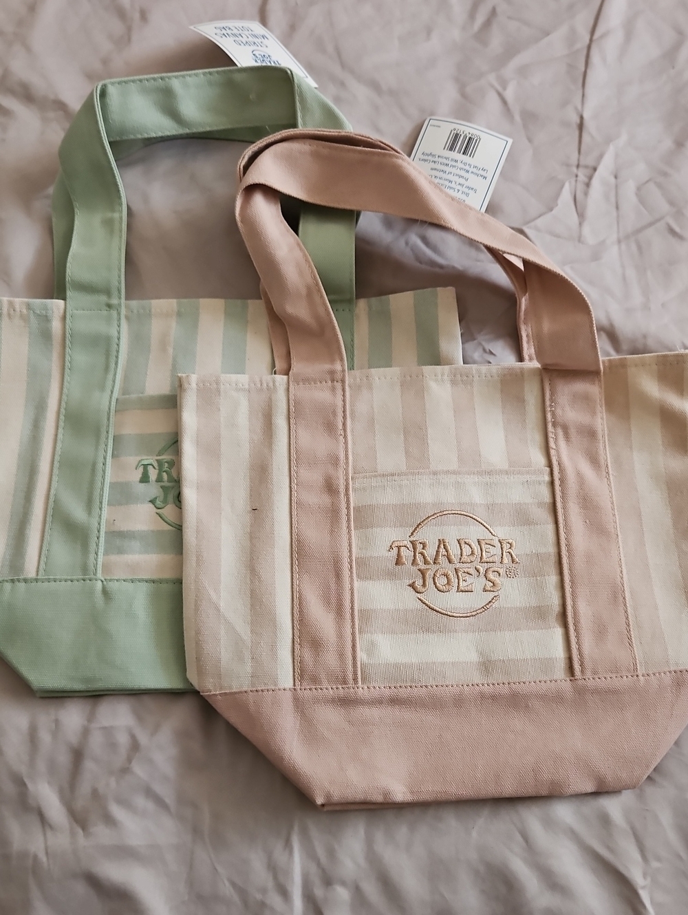 2 Trader Joe's Mini Totes